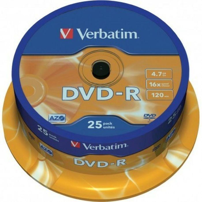 DVD-R Verbatim 4,7 GB 16x (8 Unidades) 1 DVD-R Verbatim 4,7 GB 16x (8 Unidades) 1