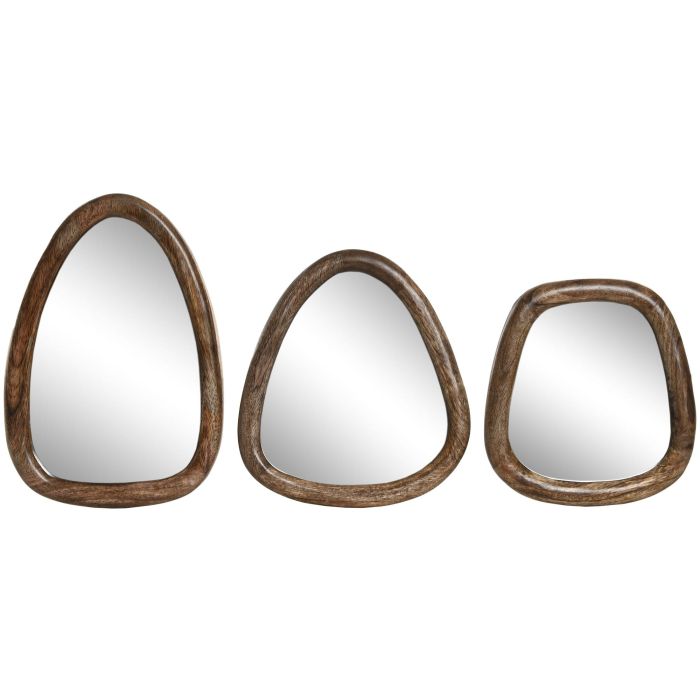 Espejo Urban DKD Home Decor Marron 2.5 x 25 x 22 cm Set de 3 (3 Unidades) 0 Espejo Urban DKD Home Decor Marron 2.5 x 25 x 22 cm Set de 3 (3 Unidades) 0
