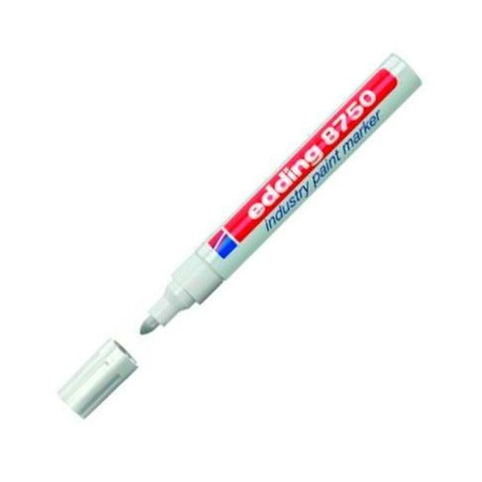 Rotulador permanente Edding 8750 Blanco 10 Piezas (10 Unidades) 1 Rotulador permanente Edding 8750 Blanco 10 Piezas (10 Unidades) 1