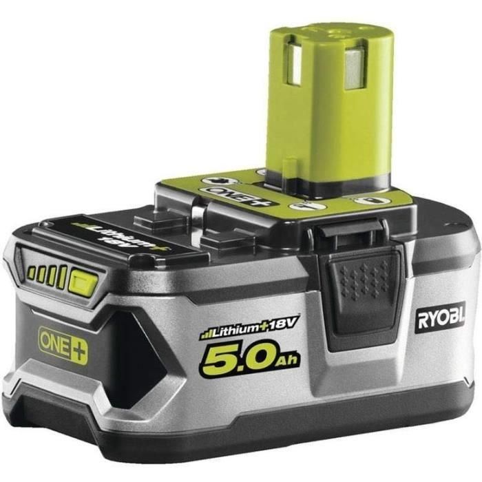RYOBI 1 batería de litio + 18 V - 5.0 Ah 1 RYOBI 1 batería de litio + 18 V - 5.0 Ah 1