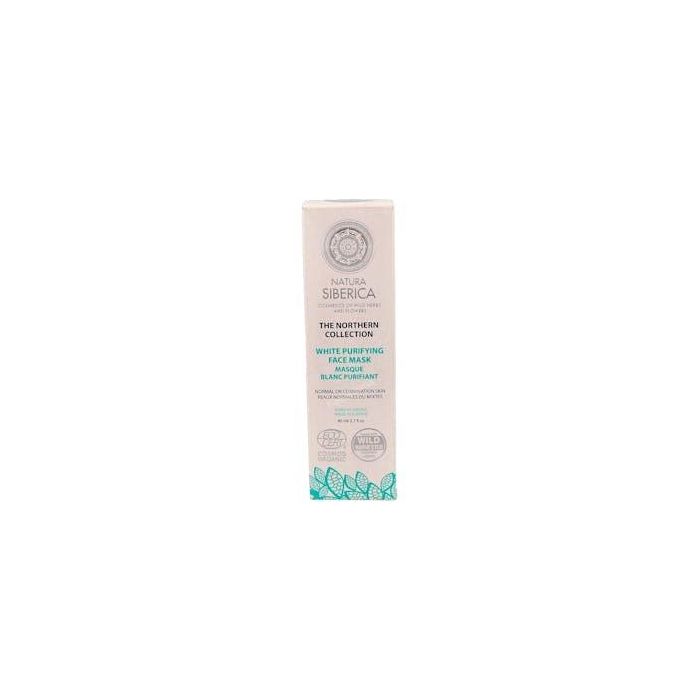 Northern Mascarilla Facial Blanca Purificante 80ml, para piel mixta, equilibra grasa, matifica, Ecocert