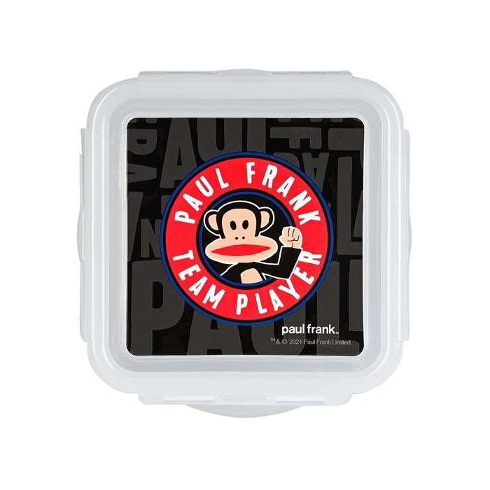 Fiambrera Paul Frank Team player Poliuretano Negro (13 x 7.5 x 13 cm) 1