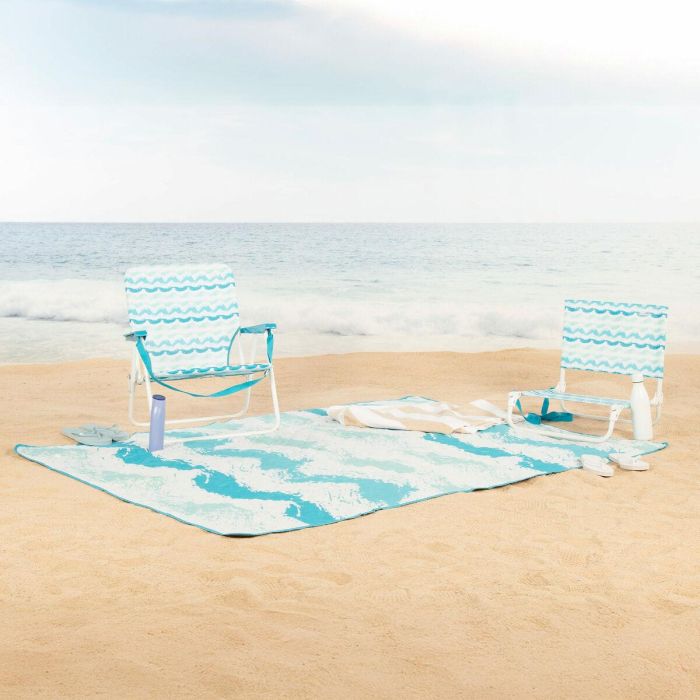 Toalla de Playa Aktive PEVA 200 x 1 x 150 cm (6 Unidades) 1