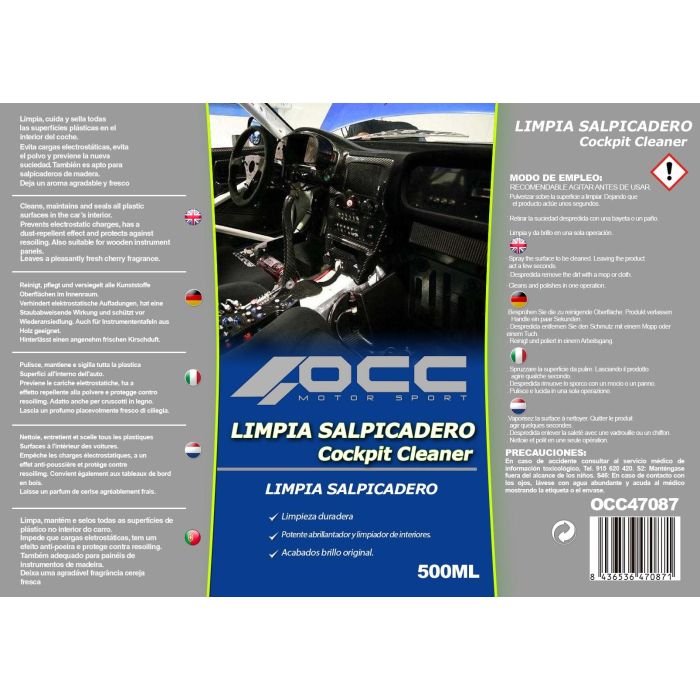 Limpia Salpicaderos OCC Motorsport 47087 500 ml 1 Limpia Salpicaderos OCC Motorsport 47087 500 ml 1