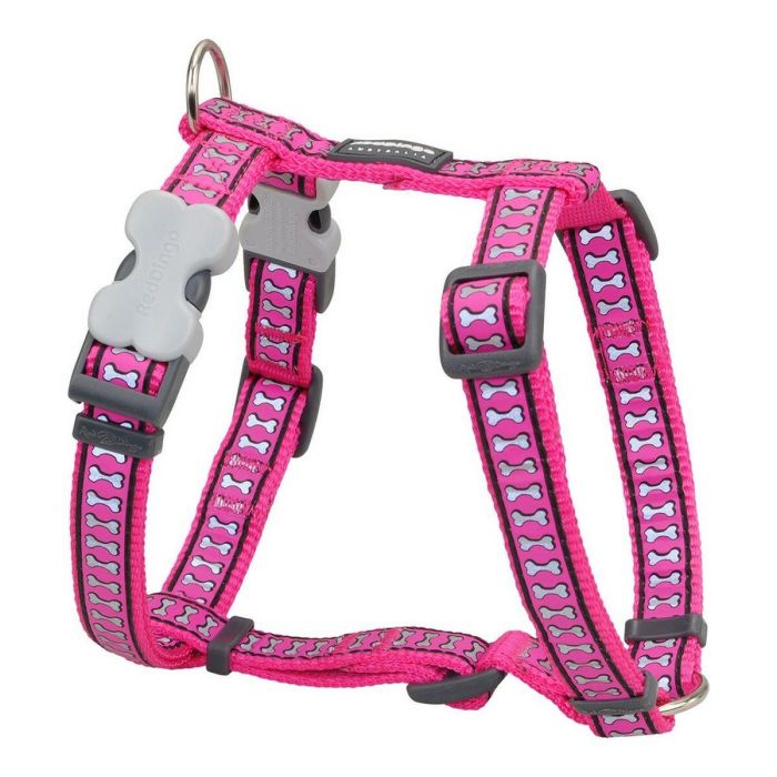 Arnés para Perro Red Dingo Hueso Reflectante 25-39 cm Fucsia Arnés para Perro Red Dingo Hueso Reflectante 25-39 cm Fucsia