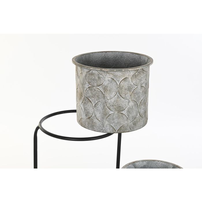 DKD Home Decor Macetero Gris Metal Desmontable 25 x 81 x 82 cm 2