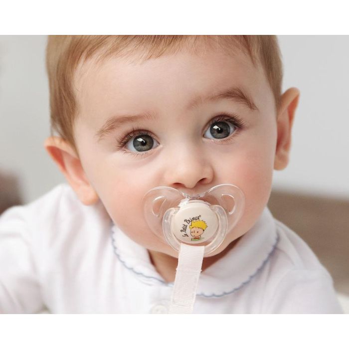 Kiokids Set 2 Chupetes El Principito Tetina 100% Silicona Ortodóntica Alta Calidad Escudo Tritán +6 meses Beige 1 Kiokids Set 2 Chupetes El Principito Tetina 100% Silicona Ortodóntica Alta Calidad Escudo Tritán +6 meses Beige 1
