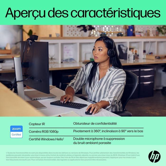 HP Webcam Video FHD 1080P, 30 FPS, Compatible con Windows Hello, Corrección Automática de Luz y Fondo, Micrófonos con Reducción de Ruido - 625 10 HP Webcam Video FHD 1080P, 30 FPS, Compatible con Windows Hello, Corrección Automática de Luz y Fondo, Micrófonos con Reducción de Ruido - 625 10
