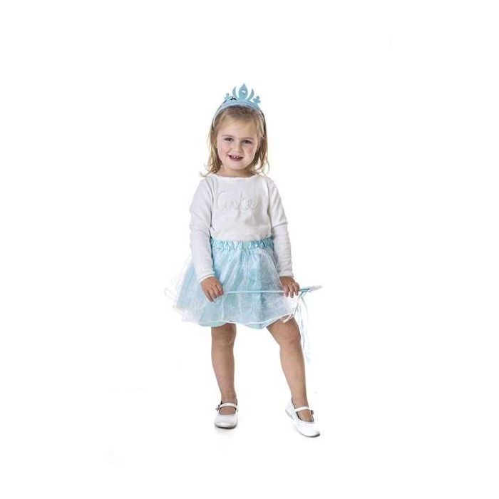 Disfraz infantil princesa hielo azul set 3-6 años 1