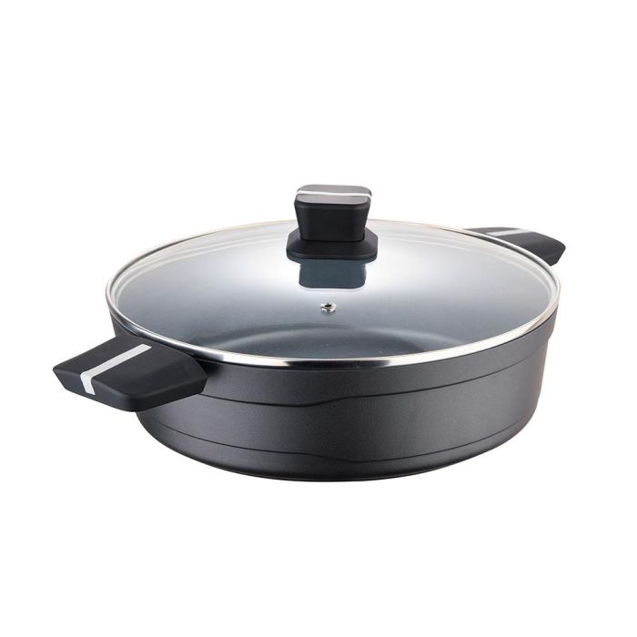 San Ignacio Olla baja Bistro grey aluminio fundido Ø28x8 cm, apta inducción, vitrocerámica y gas, referencia SG-6427 0 San Ignacio Olla baja Bistro grey aluminio fundido Ø28x8 cm, apta inducción, vitrocerámica y gas, referencia SG-6427 0