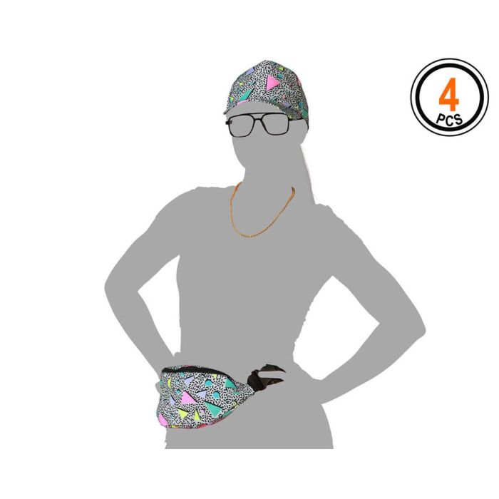 Disfraz para Adultos Años 80 (4 Unidades) 4