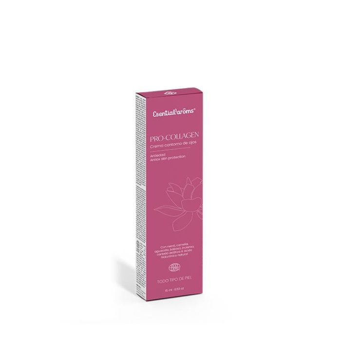 ESENTIAL AROMS Pro-Collagen Contorno de Ojos Antiedad 15ml con protección UVA-UVB para todo tipo de piel