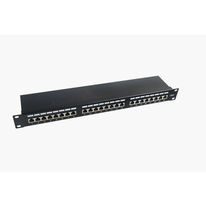 MicroConnect PP-007 Panel de Parcheo FTP de 19" Cat.6, 24 Puertos para Redes 2
