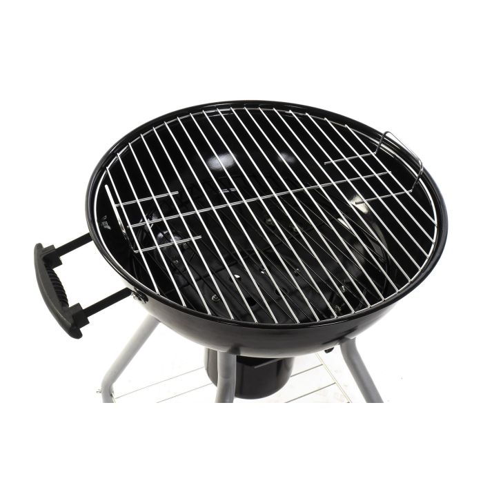 DKD Home Decor Barbacoa para Terraza y Jardín Negra 59 x 91.6 x 52.4 cm Metal y Plástico Desmontable con Termómetro 3