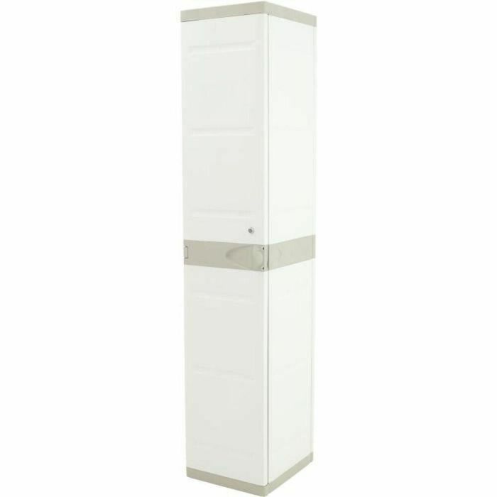Plastiken Armario alto con 1 puerta y 2 baldas, 35 cm 0 Plastiken Armario alto con 1 puerta y 2 baldas, 35 cm 0