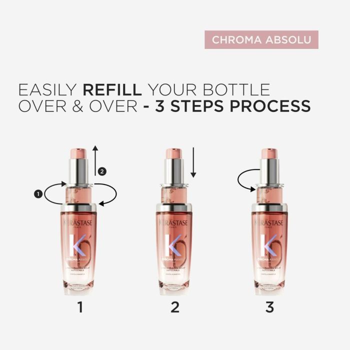 Kerastase Chroma Absolu Aceite Sublimador Radiante Recargable 75 ml para Cabellos Teñidos 4 Kerastase Chroma Absolu Aceite Sublimador Radiante Recargable 75 ml para Cabellos Teñidos 4