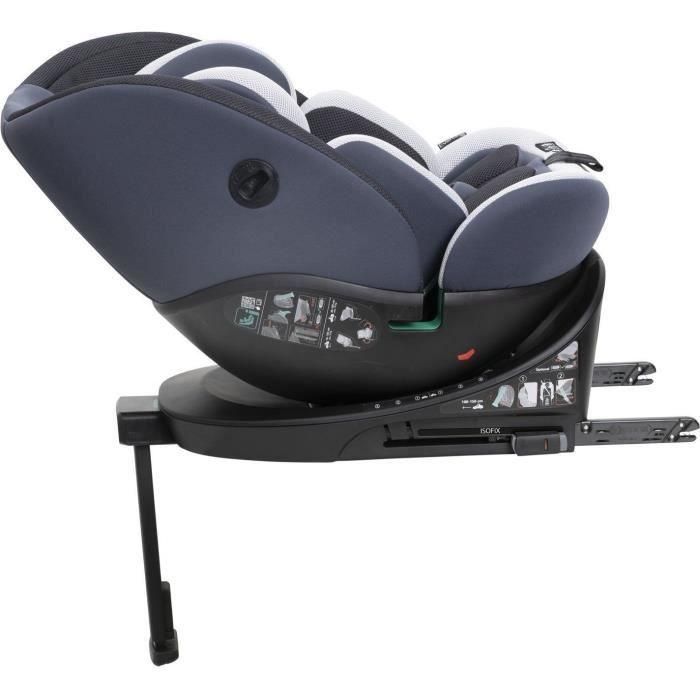 Silla de coche - CHICCO - EVERONE - Grupo 0/1/2/3 - I-Size - Giratoria - Reclinable - Reductora - Plateada 2 Silla de coche - CHICCO - EVERONE - Grupo 0/1/2/3 - I-Size - Giratoria - Reclinable - Reductora - Plateada 2