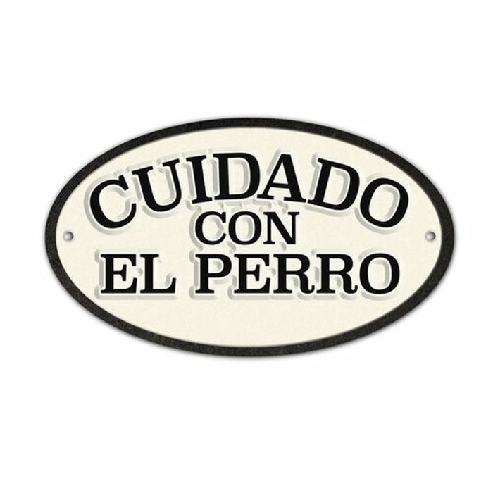 Placa Magnet & Steel Cuidado con el Perro 16,3 x 9,5 cm 1 Placa Magnet & Steel Cuidado con el Perro 16,3 x 9,5 cm 1