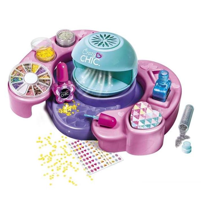 Clementoni Estudio de Uñas Cool Nail Art Se Abre y Se Cierra Incluye Muchos Accesorios 38,5x28,5x7,8 cm 8