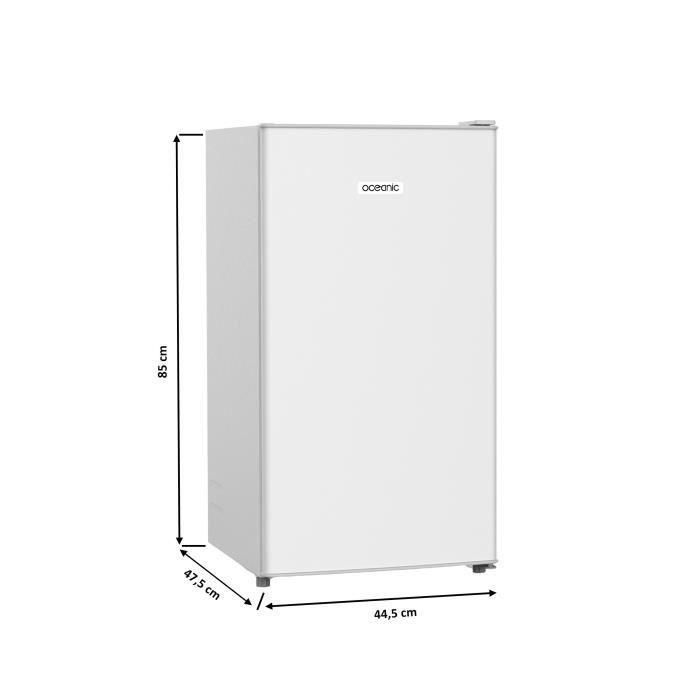 Frigorífico de sobremesa - OCEANIC - 90L - 37dB - Clase E - L44,5 x P47,5 x H85 cm - Blanco 4 Frigorífico de sobremesa - OCEANIC - 90L - 37dB - Clase E - L44,5 x P47,5 x H85 cm - Blanco 4