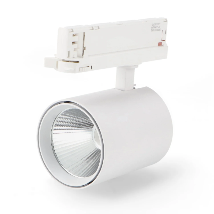 Foco de Carril LED 40W 90Lm/W CCT Tonalidad Luz Ajustable Driver Lifud Trifásico 50.000H