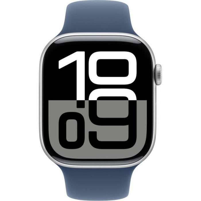 Apple Watch Series 10 GPS - 46 mm - Caja de aluminio plateada - Correa deportiva vaquera - S/M 5