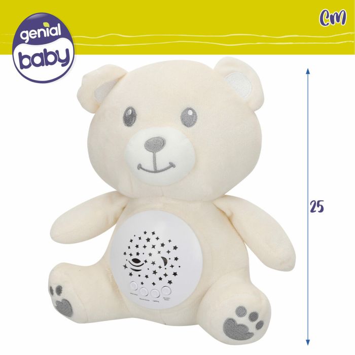 Peluche Proyector LED Colorbaby Felpa Plástico 20 x 25 x 12 cm (4 Unidades) 3