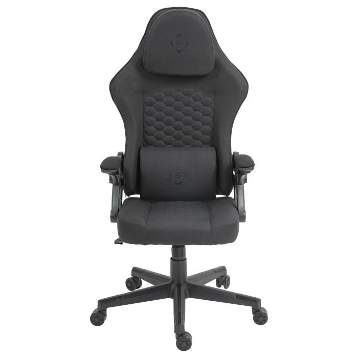 Deltaco DC130 Silla Gaming Soft Woven Mesh Negra - Silla ergonómica de malla transpirable para juegos