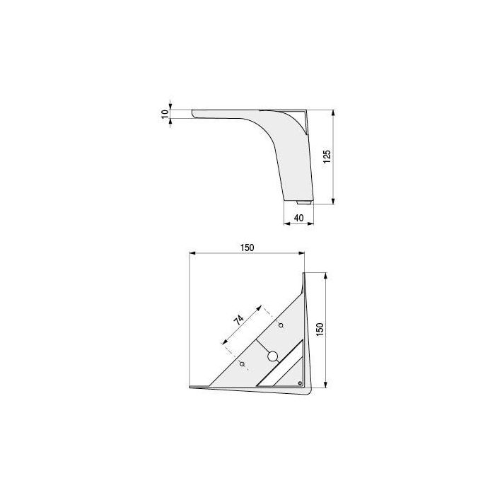 Q&Q Pata Metálica Vital de 125 mm, ideal para la renovación de Sofás y Muebles. Construcción Robusta en Metal con Acabado Cromo. 2 Q&Q Pata Metálica Vital de 125 mm, ideal para la renovación de Sofás y Muebles. Construcción Robusta en Metal con Acabado Cromo. 2