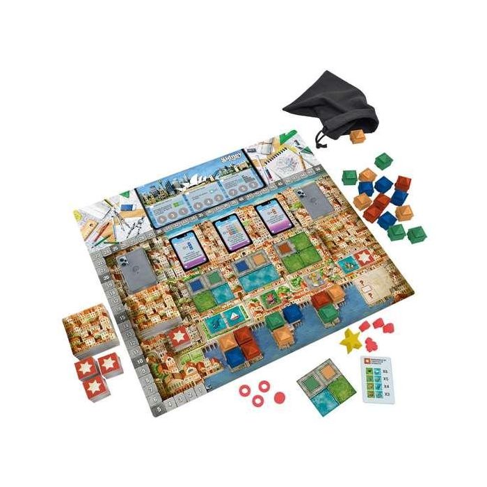 Devir Cities - Juego de Mesa de Estrategia y Construcción de Ciudades, para 2 a 4 Jugadores, Edad Recomendada +10 Años, Duración 35 Minutos, Idioma Castellano Devir Cities - Juego de Mesa de Estrategia y Construcción de Ciudades, para 2 a 4 Jugadores, Edad Recomendada +10 Años, Duración 35 Minutos, Idioma Castellano