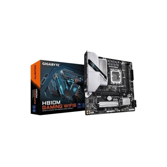 Gigabyte 9MH81MGMW-00-G10 Placa Base H810M GAMING para Intel LGA1851, Chipset H810, DDR5, Wi-Fi 6, Micro ATX Gigabyte 9MH81MGMW-00-G10 Placa Base H810M GAMING para Intel LGA1851, Chipset H810, DDR5, Wi-Fi 6, Micro ATX