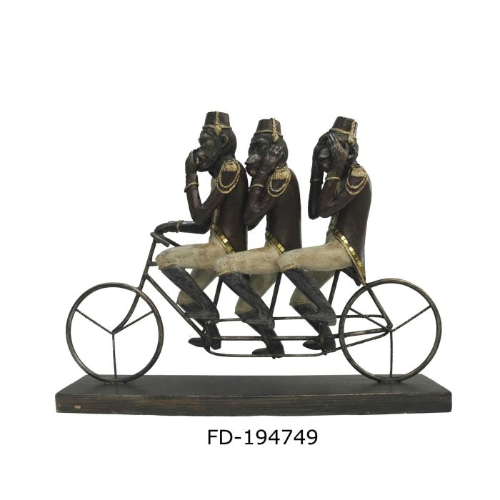 Figura Colonial DKD Home Decor Negro Dorado 9 x 31 x 40 cm Figura Colonial DKD Home Decor Negro Dorado 9 x 31 x 40 cm