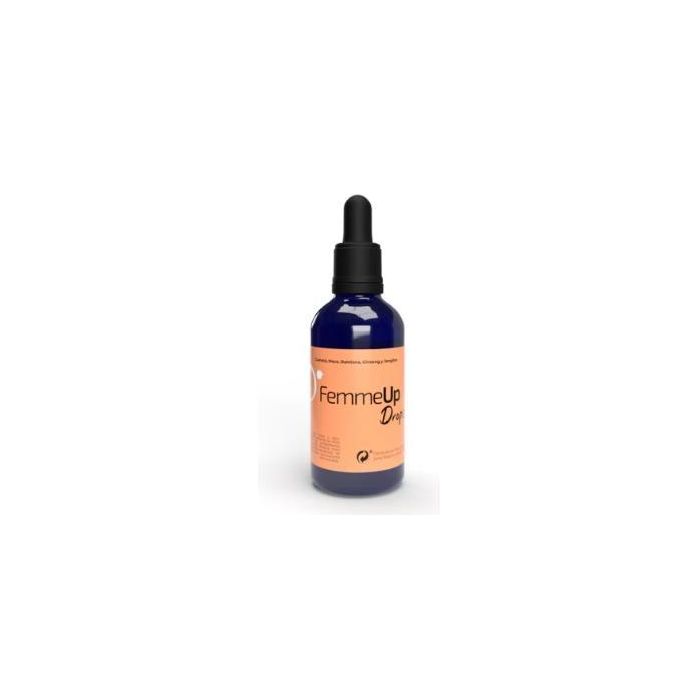 FEMMEUP FemmeUp Drops 50ml - Gotas Naturales de Guaraná, Maca y Ginseng para Vitalidad y Libido Vegano