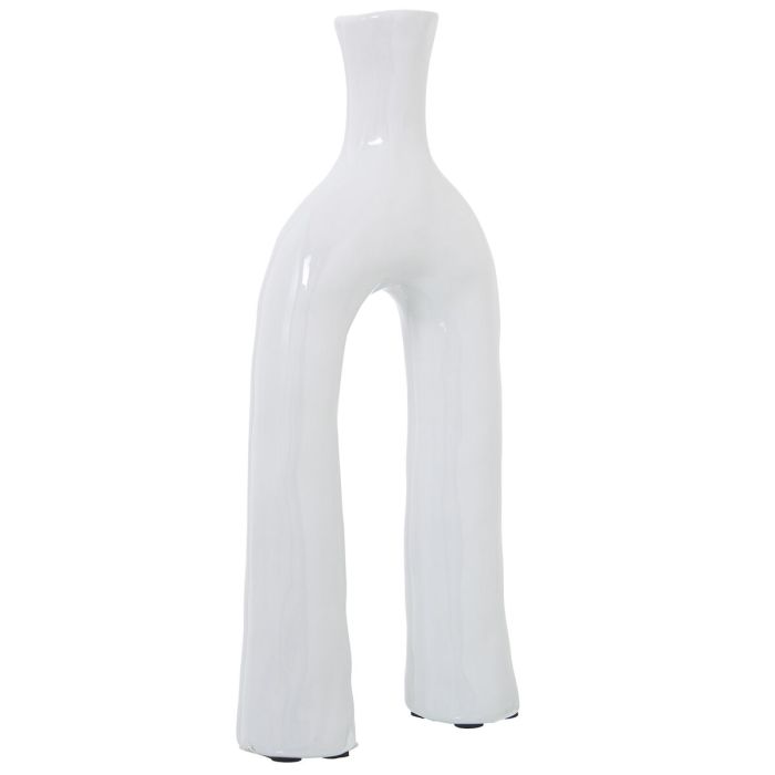 Candelabro Alexandra House Living Blanco Cerámica 16 x 32 x 5 cm 2