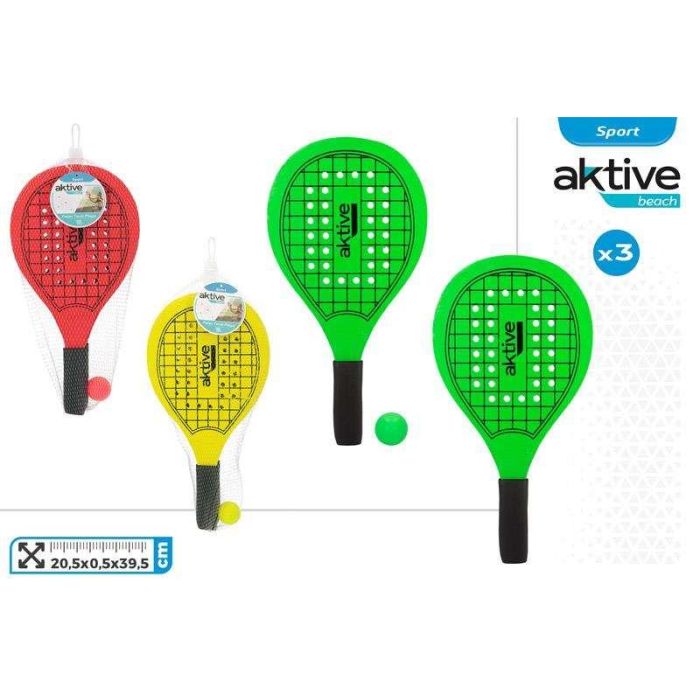 Palas playa madera neon colors 20.5x0.5x39.5cm - modelos surtidos 1