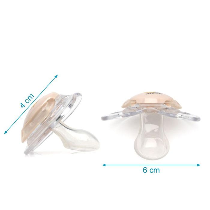 Kiokids Set 2 Chupetes El Principito Tetina 100% Silicona Ortodóntica Alta Calidad Escudo Tritán +6 meses Beige 4