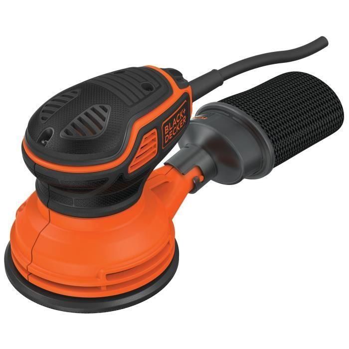 Black + Decker BLA5035048561379 Lijadora Orbital Aleatoria 240W 125mm Con Cable