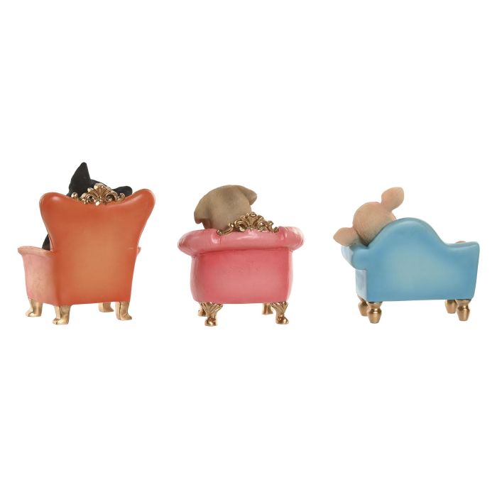 Figura Urban DKD Home Decor Multicolor 9.5 x 14 x 15 cm (3 Unidades) 2 Figura Urban DKD Home Decor Multicolor 9.5 x 14 x 15 cm (3 Unidades) 2