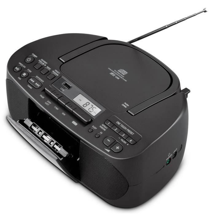 Radio CD K7 - MEDION - FM - 2x3W RMS - Negra 3 Radio CD K7 - MEDION - FM - 2x3W RMS - Negra 3
