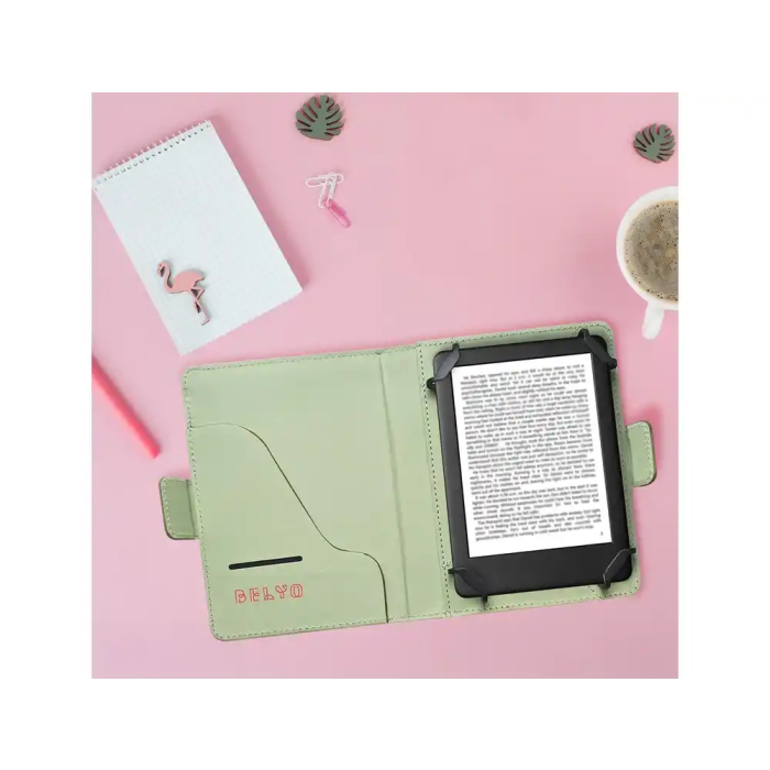 Funda para eBook Wondee Layla Cuadros Rosa 170x200x130 mm 4