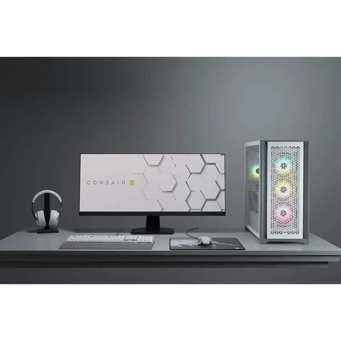 Corsair 5000D Airflow CC-9011211-WW Estuche para PC Torre Media ATX Vidrio Templado Blanco 5