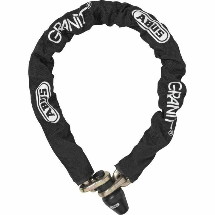 Abus 1480/150 Candado de Cadena de una Sola Pieza, Eslabones 14 mm, Cilindro Xplus, Funda de Tela, 2 Llaves