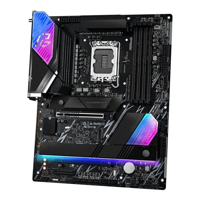 ASRock Z890 Phantom Gaming Lightning Wifi DDR5 ATX Intel Core Ultra Z890 para PC ASRock Z890 Phantom Gaming Lightning Wifi DDR5 ATX Intel Core Ultra Z890 para PC