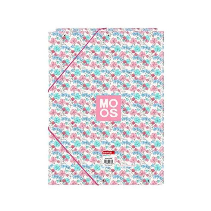 Safta Carpeta Folio 3 Solapas Moos Flores 26x33,5x2,5 cm 1 Safta Carpeta Folio 3 Solapas Moos Flores 26x33,5x2,5 cm 1