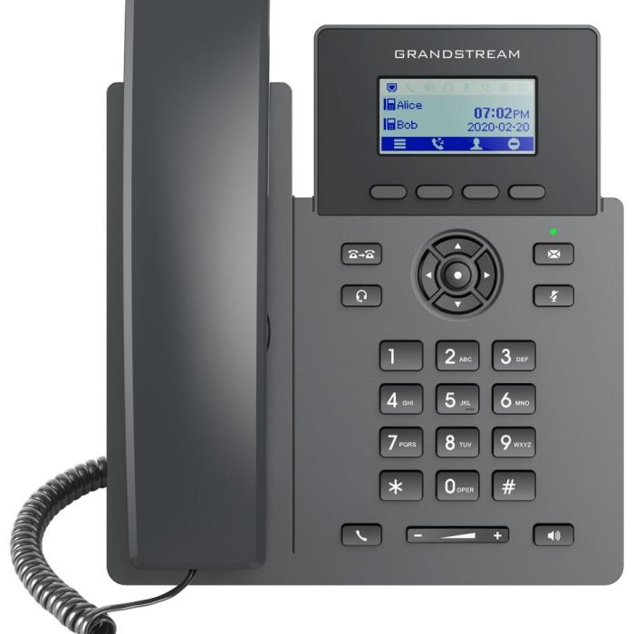 Grandstream GRP-2601P Teléfono IP Carrier-Grade con PoE, 2 líneas, Pantalla LCD 2.21" a color Negro 4
