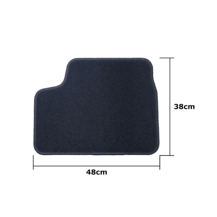 Car Lux OCCOP0008 Juego de Alfombrillas a Medida Opel Astra H Twintop Cabrio 2006-2011 Velour Antideslizante Emblema Bordado Anclajes Originales 1