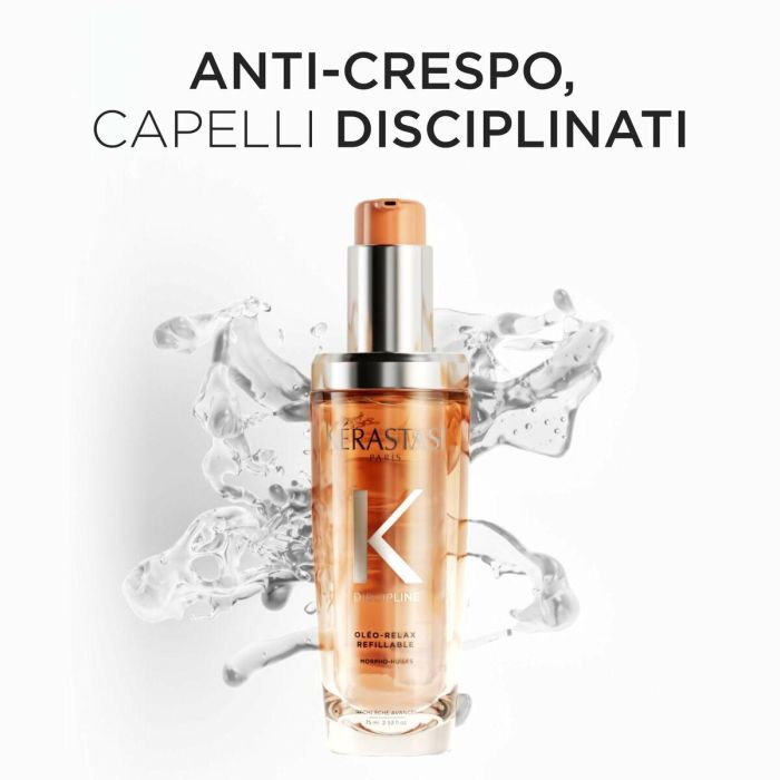 Kerastase F.I.L. N70038245/1 Discipline Oléo-Relax Aceite Capilar Recargable Antifrizz Control Volumen Cabello Rebelde Suavidad 75ml 4