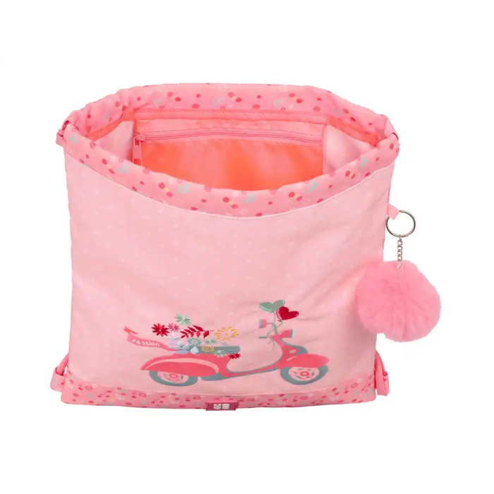 Bolsa Mochila con Cuerdas Moos Passion Multicolor 35 x 40 x 1 cm 3