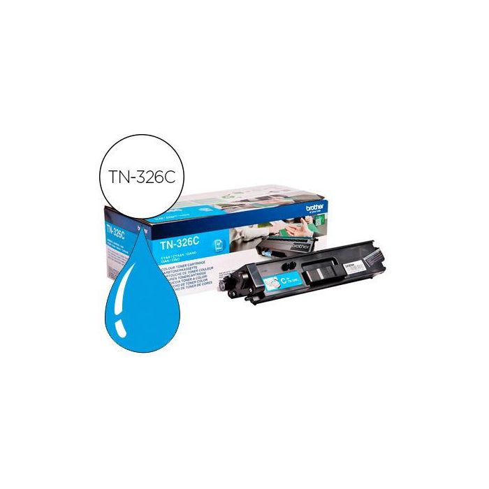 Toner Brother Tn-326C Hll8250Cdn - Hll8350Cdw Alta Capacidad Cian 3500 Pag