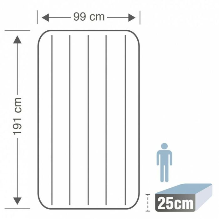 Colchón Hinchable Intex 99 x 25 x 191 cm (4 Unidades) 1